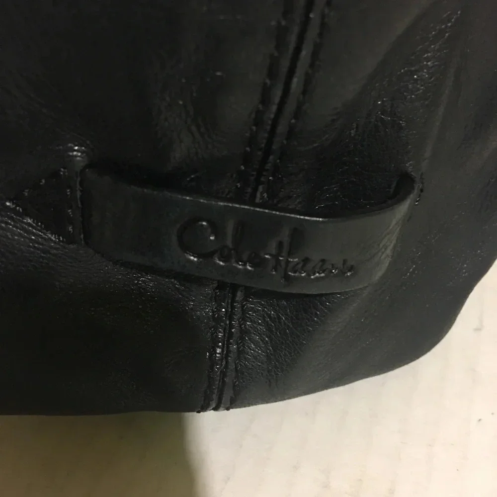 Cole Haan Black leather shoulder / crossbody bag